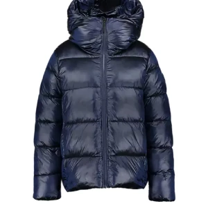 Vinterjacka - Säljer en supersnygg mörkblå ”glossy” vinterjacka från märket Everest i superfint skick! Storlek 38 som motsvarar storlek M. Jackan är väldigt varm och fin samt i fint skick. Nypris:999kr