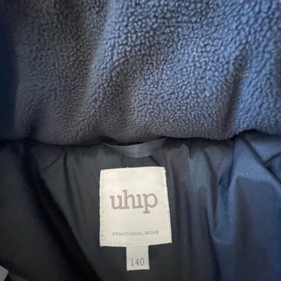 Marinblå lång ridjacka från Uhip - 2