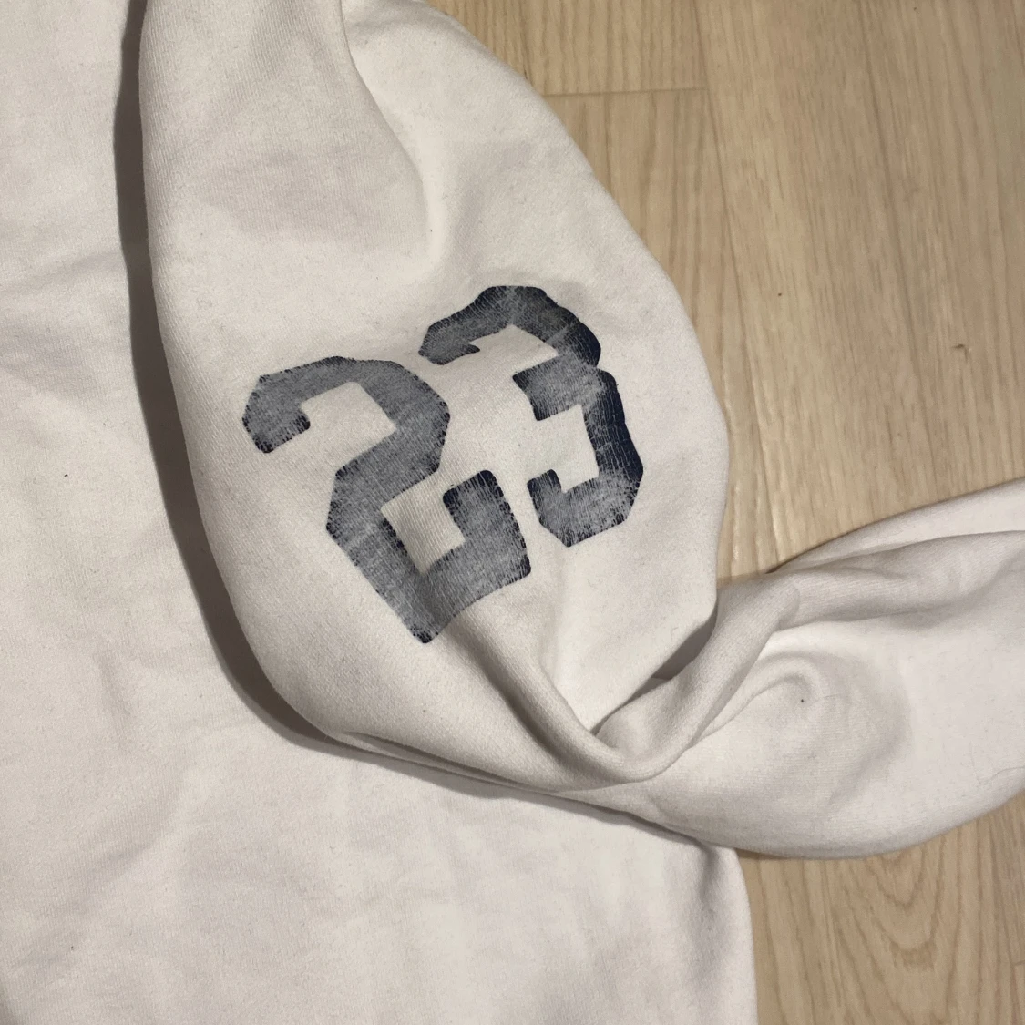 Vit Superdry hoodie med tryck - 2