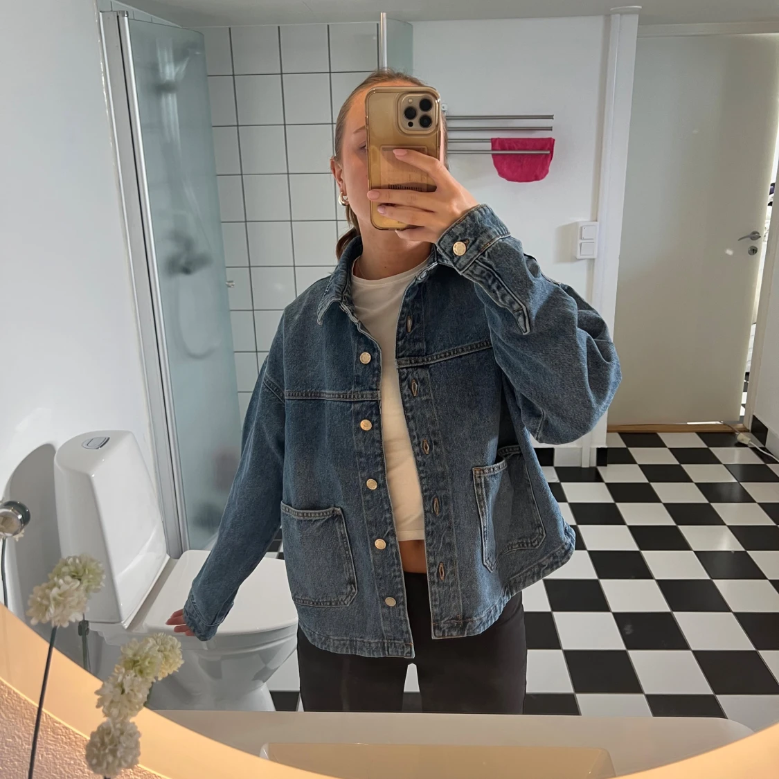 Blå jeansjacka från Zara - 3