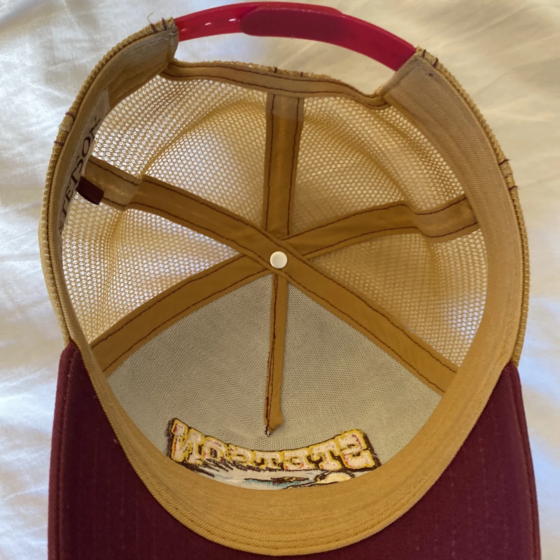 Stetson röd och beige truckerkeps - 3