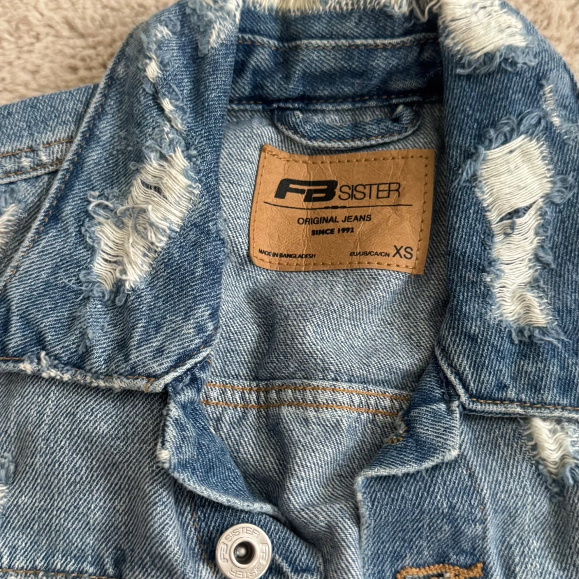 Blå jeansväst från FB Sister XS - 1