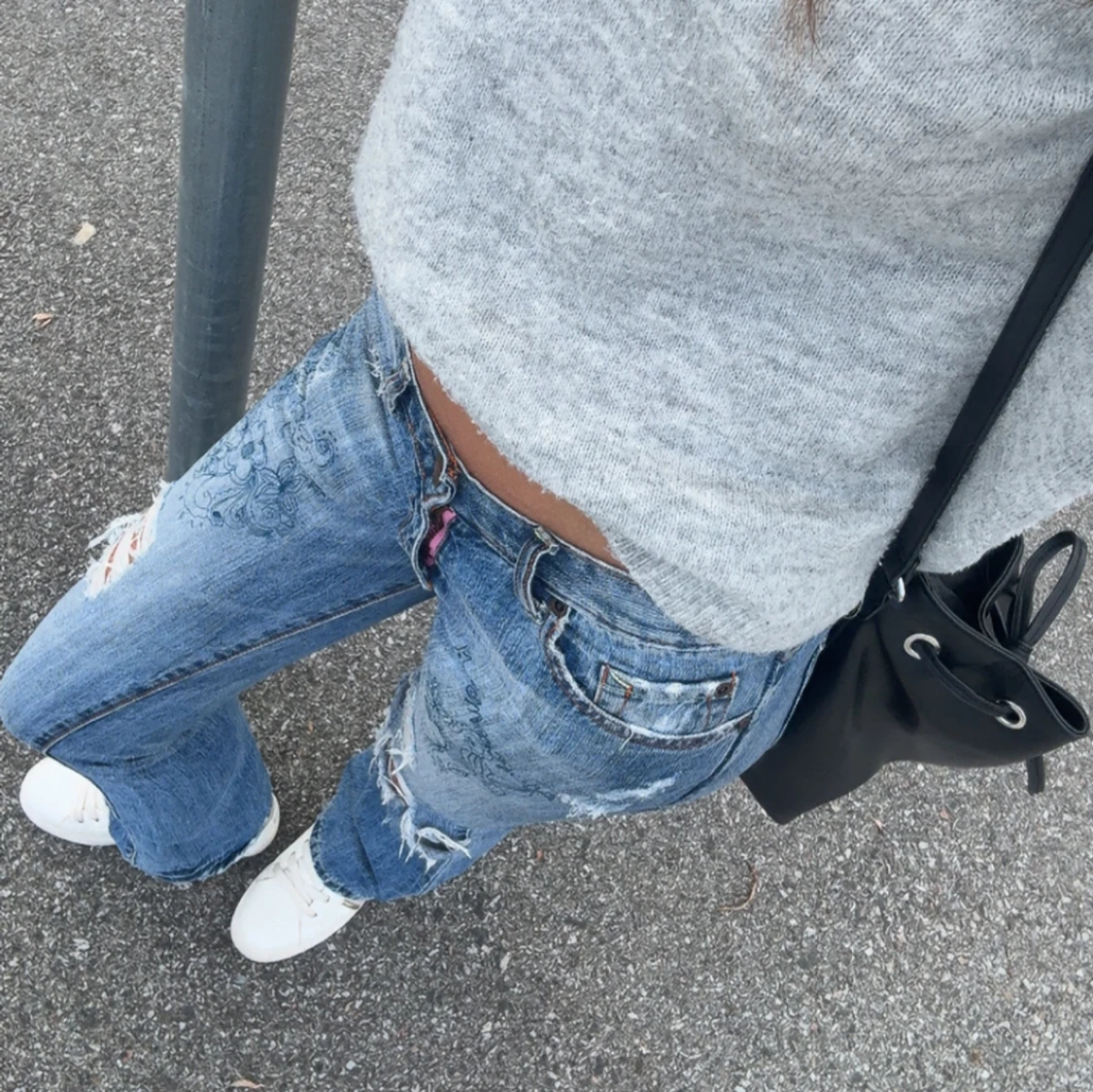 Blå Abercrombie & fitch jeans - 1