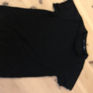 Svart t-shirt från 157, storlek M - Svart t-shirt från 157 i storlek M. Klassisk rund hals och korta ärmar. Tillverkad i mjuk och stretchig viskosblandning med 96% viskos och 4% elastan för skön passform. Perfekt basic-plagg med enkel stil och neutral färg.