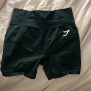 Gröna seamless vital 2.0 shorts från Gymshark - Säljer ett par gröna seamless vital 2.0 träningsshorts från Gymshark. De har en tight passform som sitter snyggt på kroppen. 