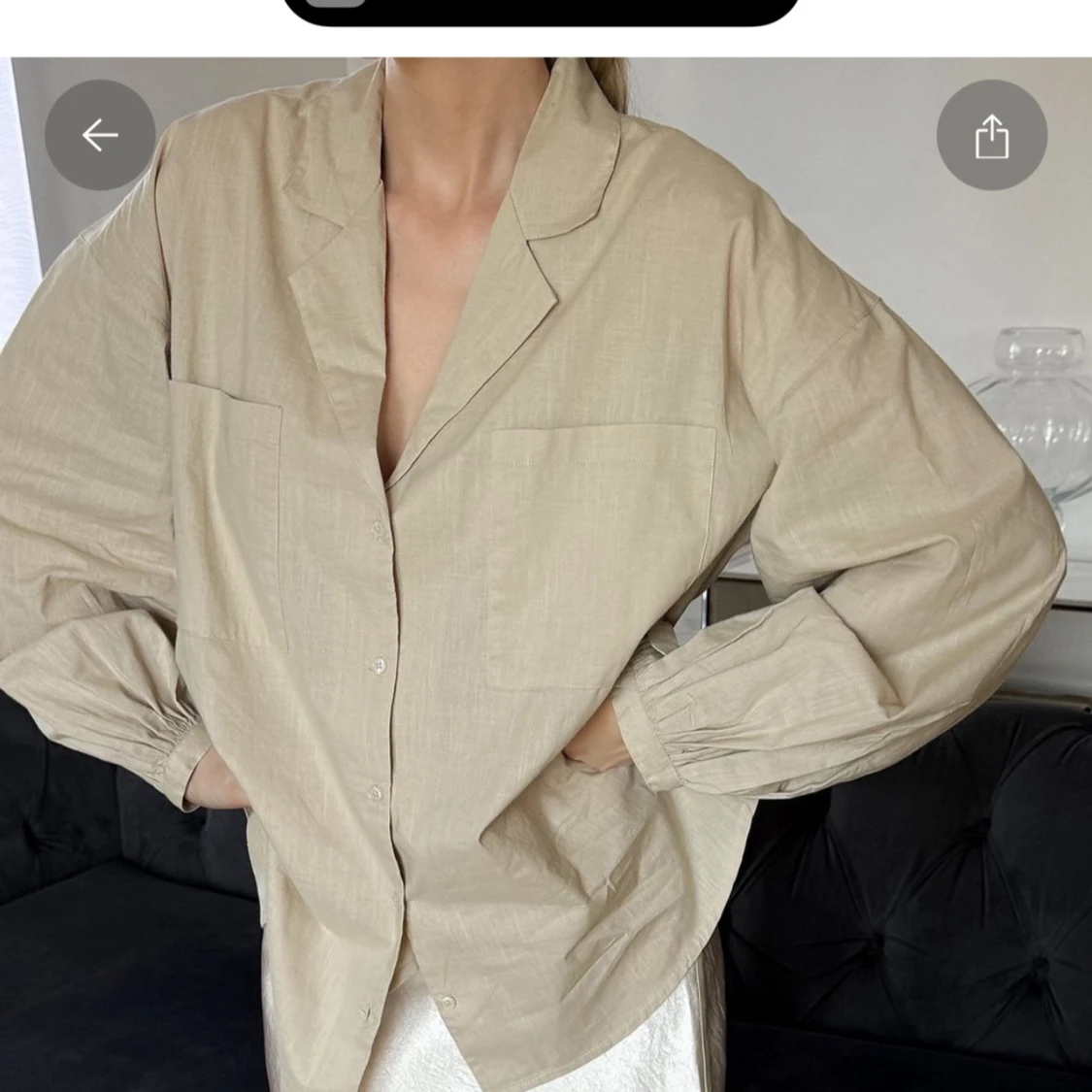 Skjorta med ballongärm - 2