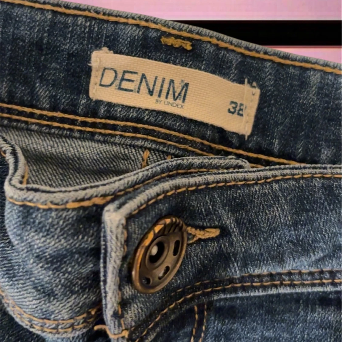 Blå jeanskjol från Lindex - 2