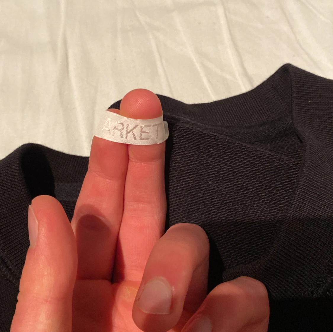 Svart sweatshirt från ARKET i bomull - 2