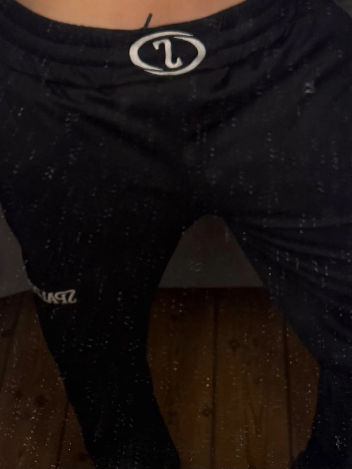 Svarta Spalding täckbyxor med knappar