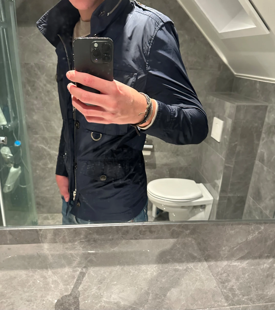 Mörkblå fieldjacket från Snoot  - 1