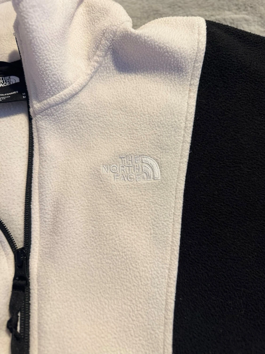 Svartvit fleece-tröja från The North Face - 4