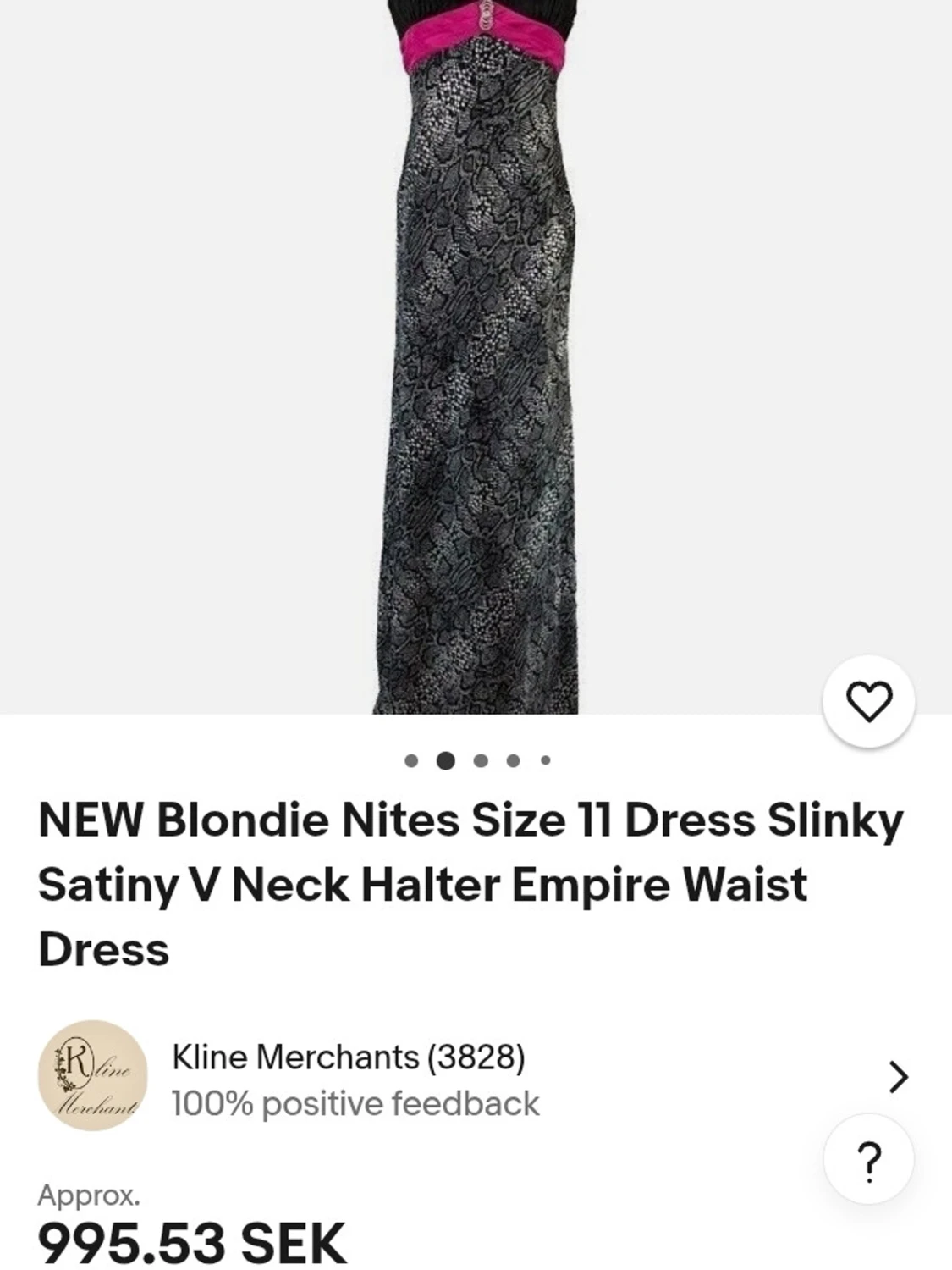 Blondie Nites dress maxi long  - 1