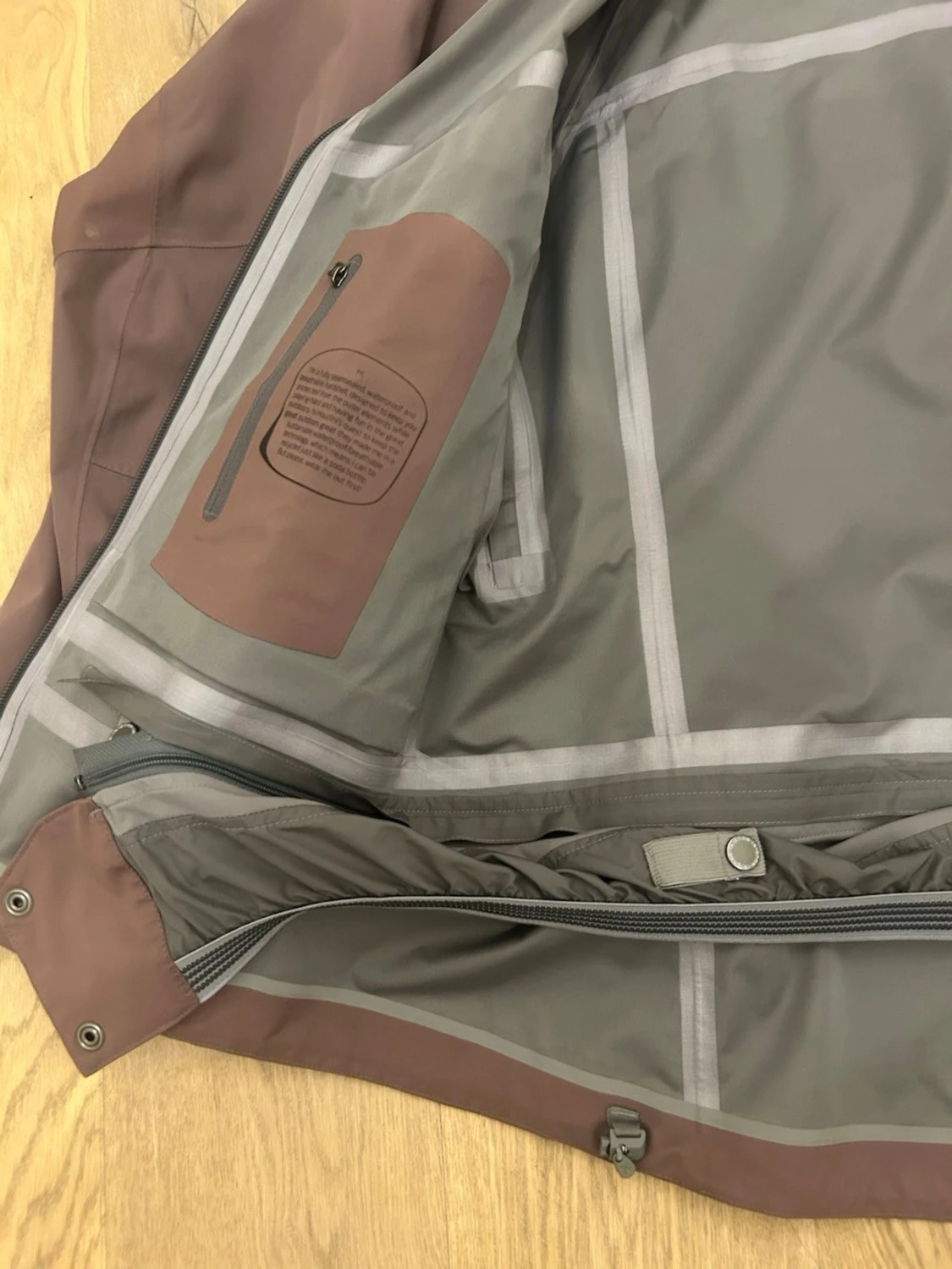 Lila Houdini skaljacka med huva - 4