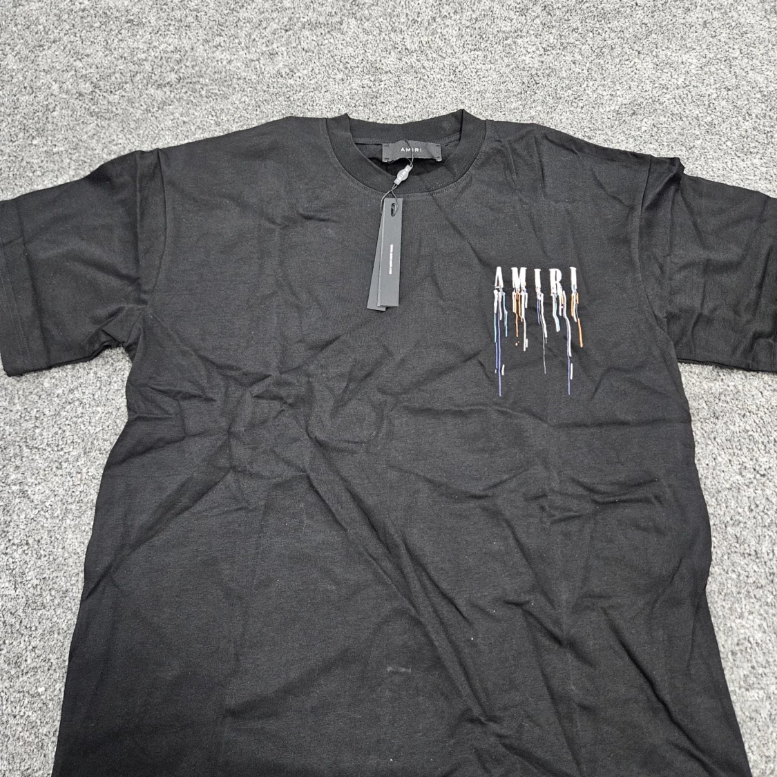 Svart AMIRI t-shirt med färgstänk