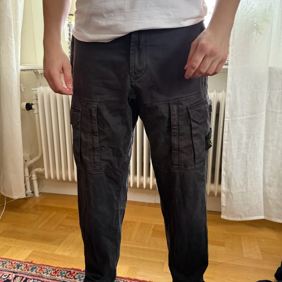 Svarta cargopants från Stone Island