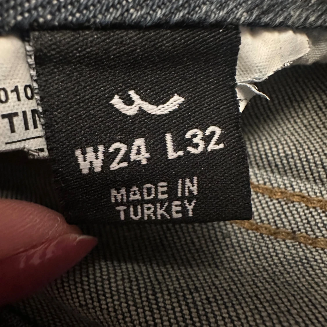 Mörkblå lowrise  bootcut jeans Valerie W24 L32 - 2