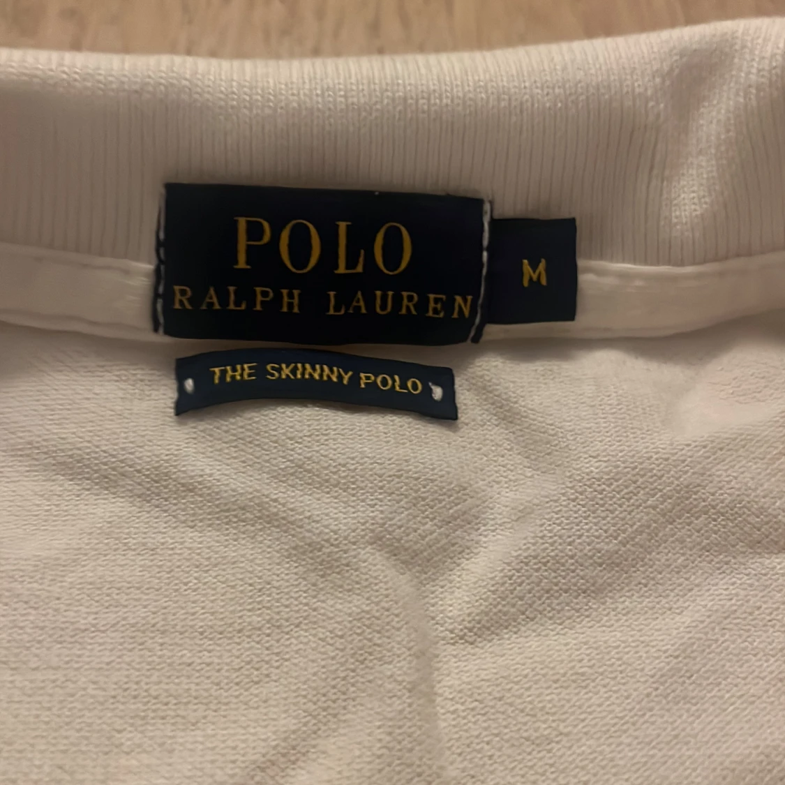 Vit pikétröja Ralph Lauren M - 1