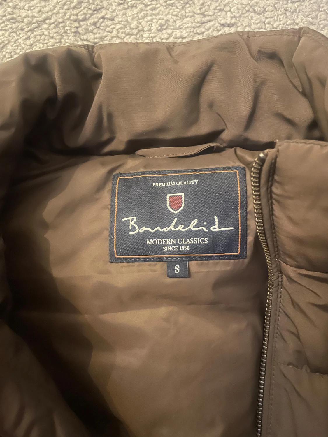 Brun dunväst från Bondelid, S - 2