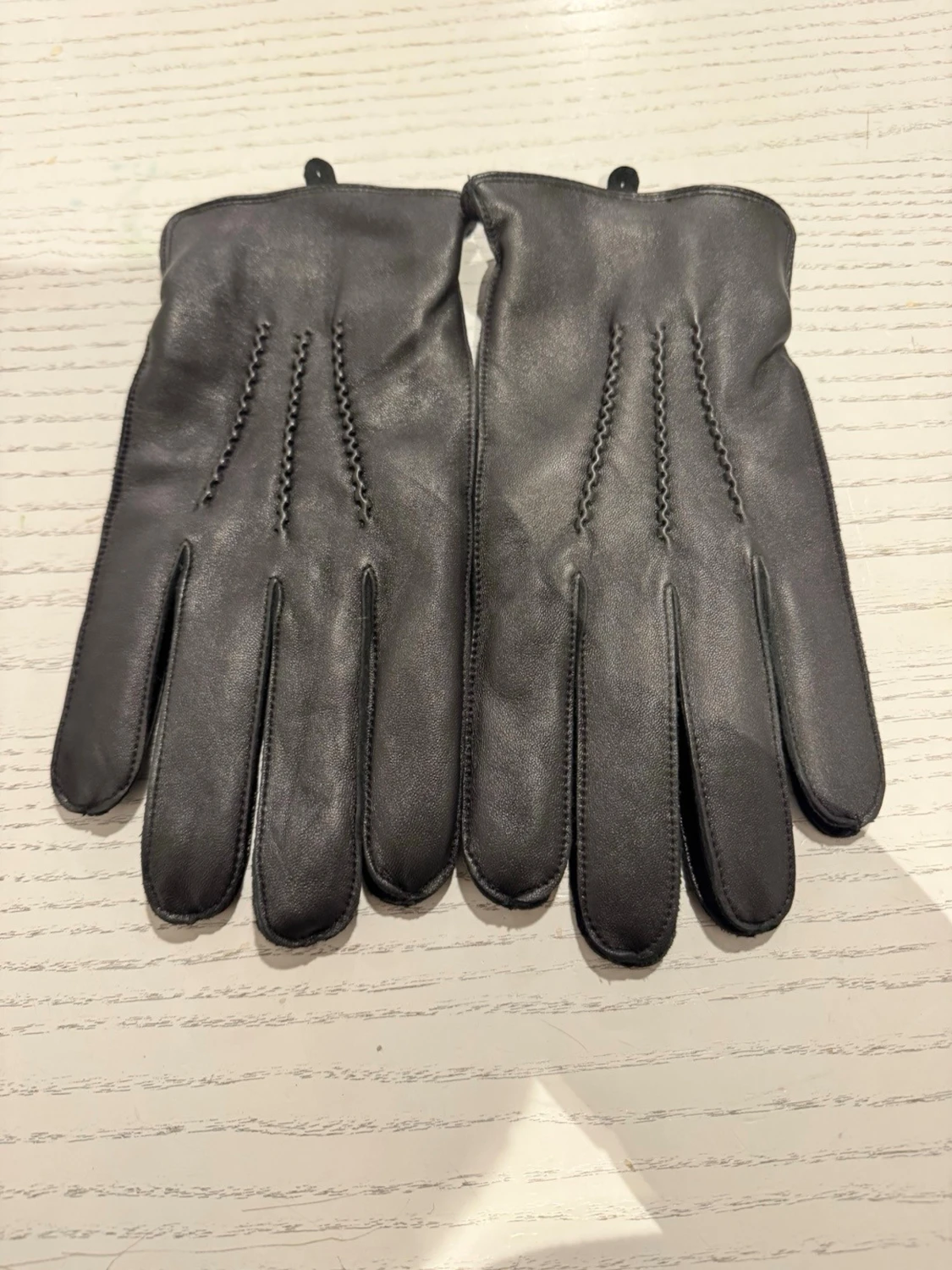 Svarta skinnhandskar/lädervantar 