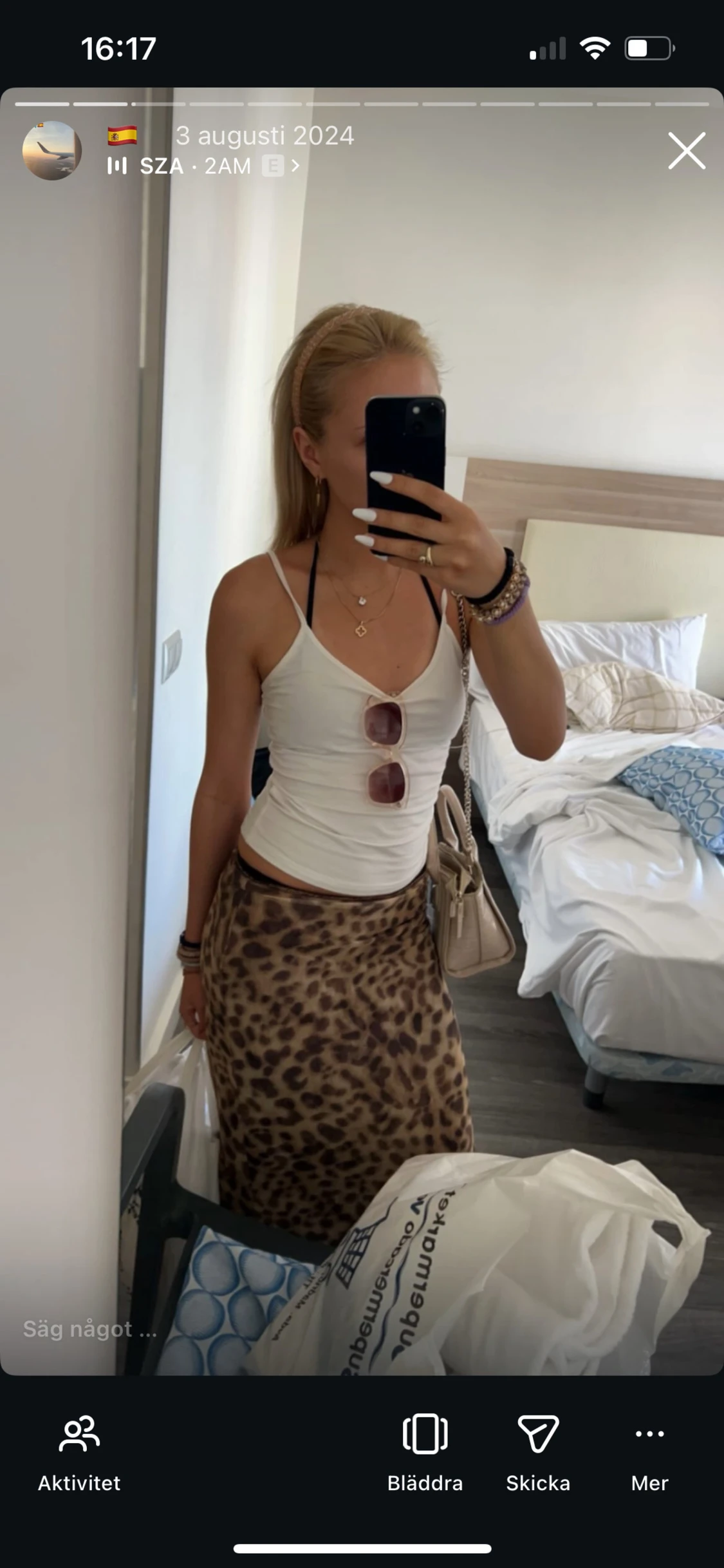 Zara leopard kjol 🐆
