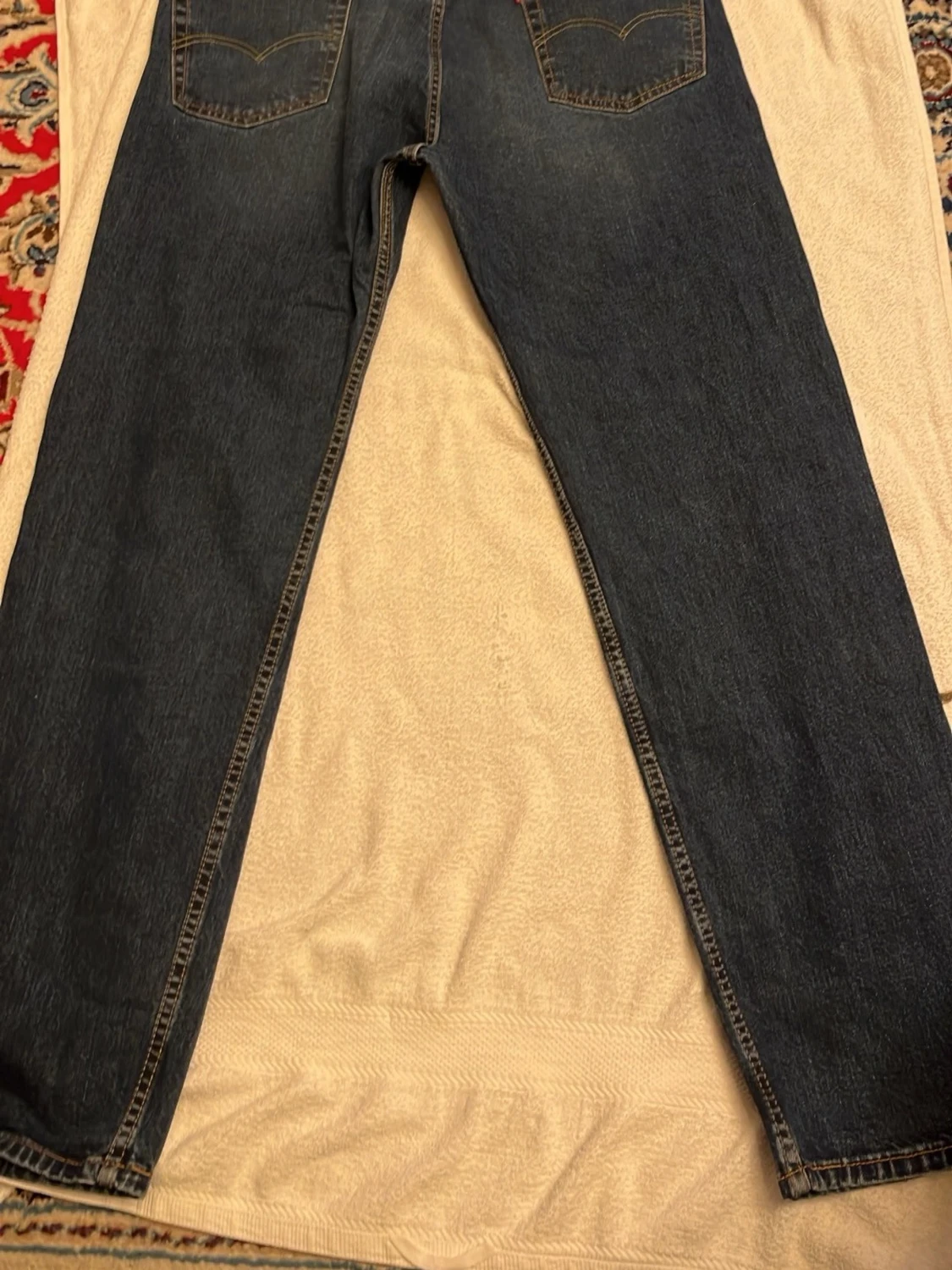 Levi's 501 mörkblå jeans straight fit