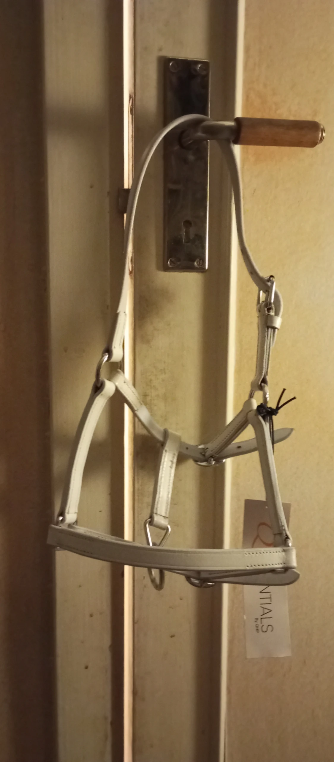 Vit läder grimma från ponny pop - 1