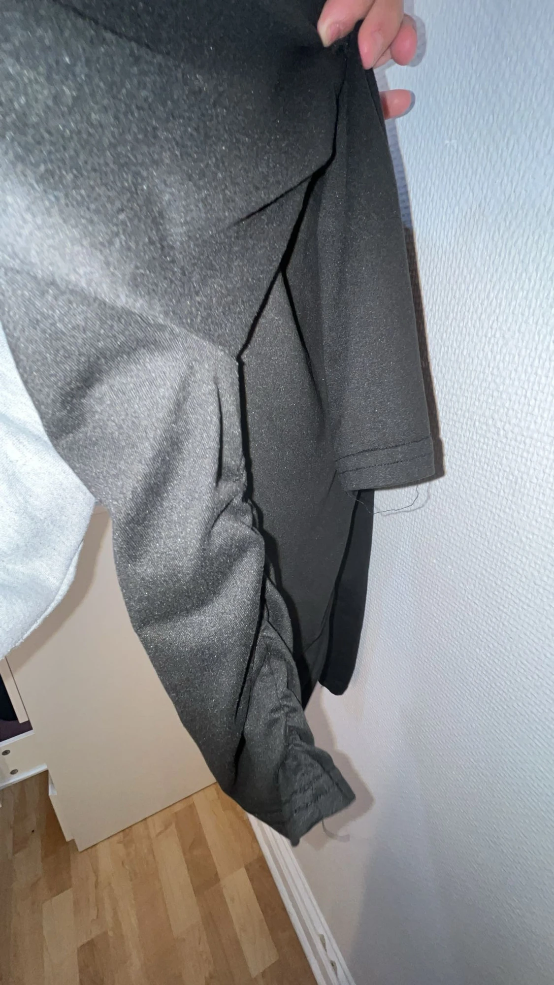 Svart croppad långärmad topp Shein - 3