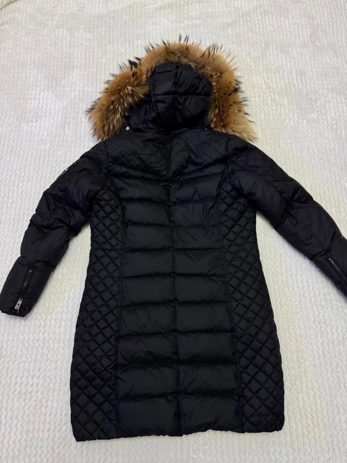 Svart lång dunjacka Rockandblue - 1