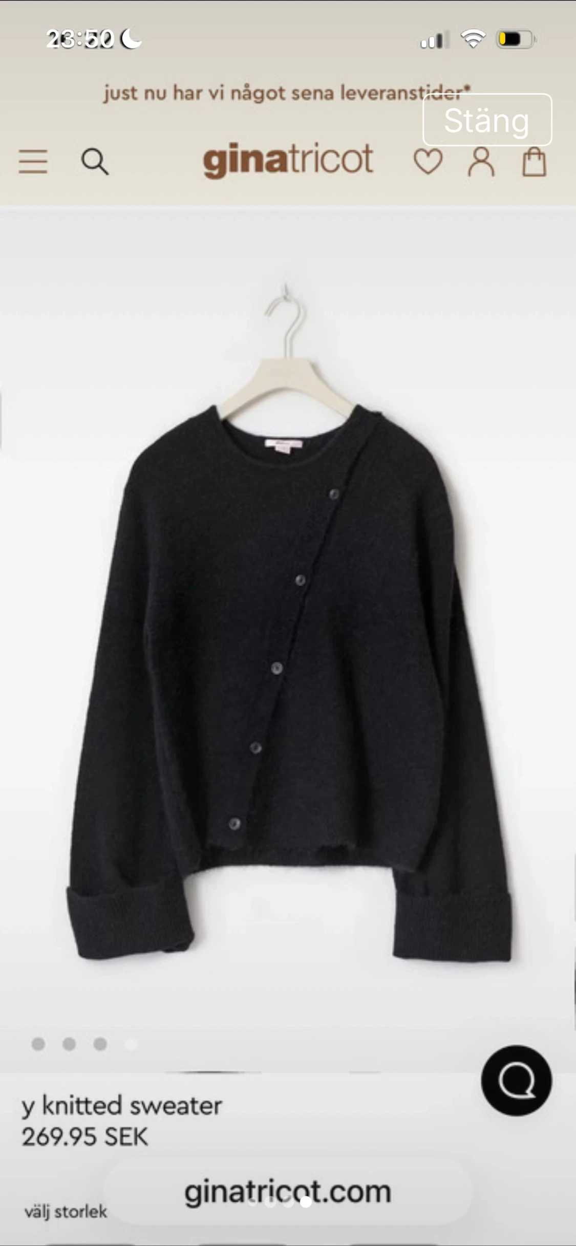 Gina stickad kofta - 3