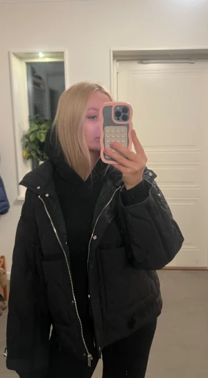 Svart Zara jacka  - Super snygg svart Zara jacka! Som inte säljs längre. Pris kan diskuteras💕