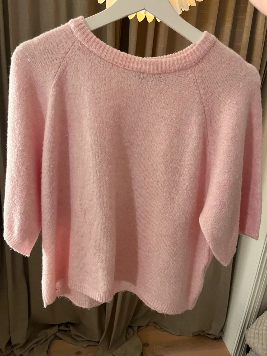 Ljusrosa stickad tröja från 157 - 1