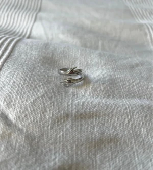 Silver ring - Justerbar och rostfri stål 