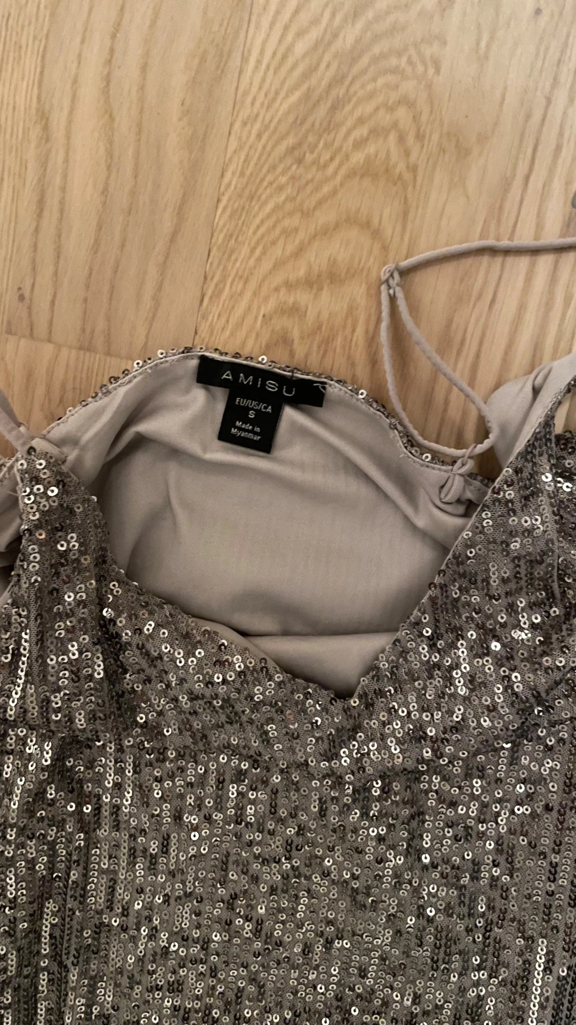 Glittrig silver topp  - 2