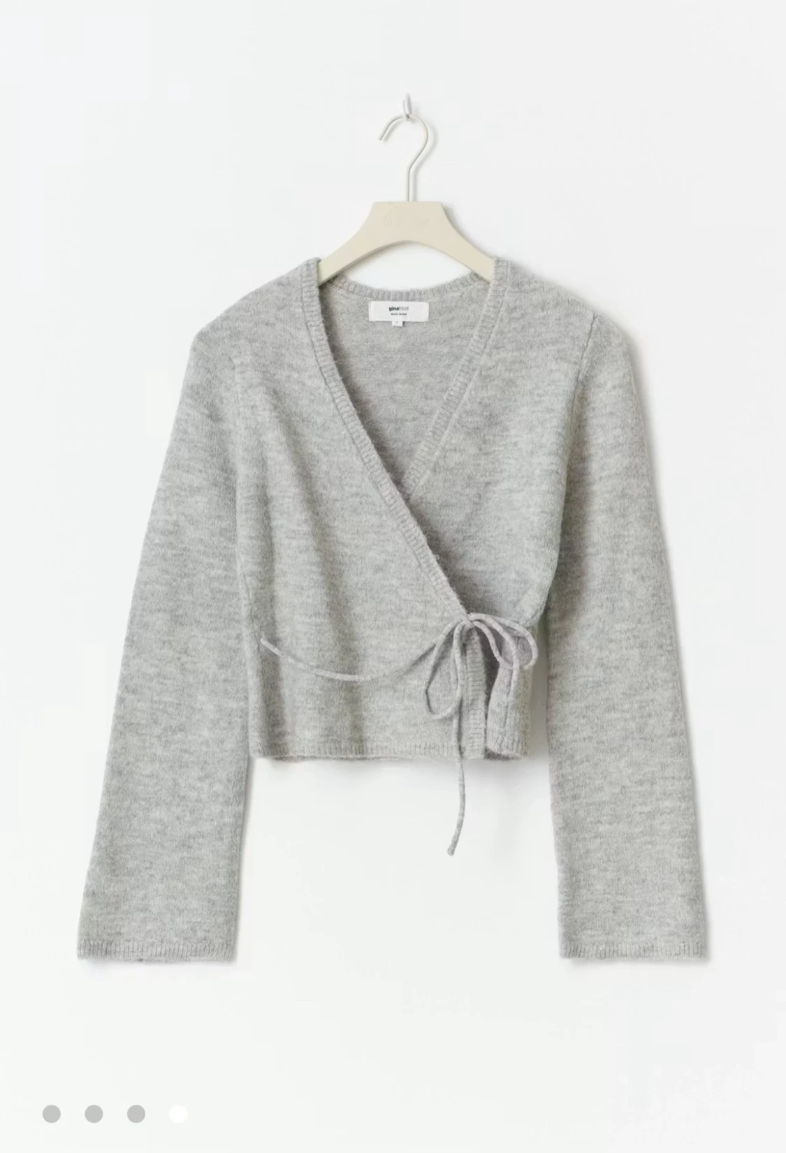 Grå omlottkofta från Gina Tricot
