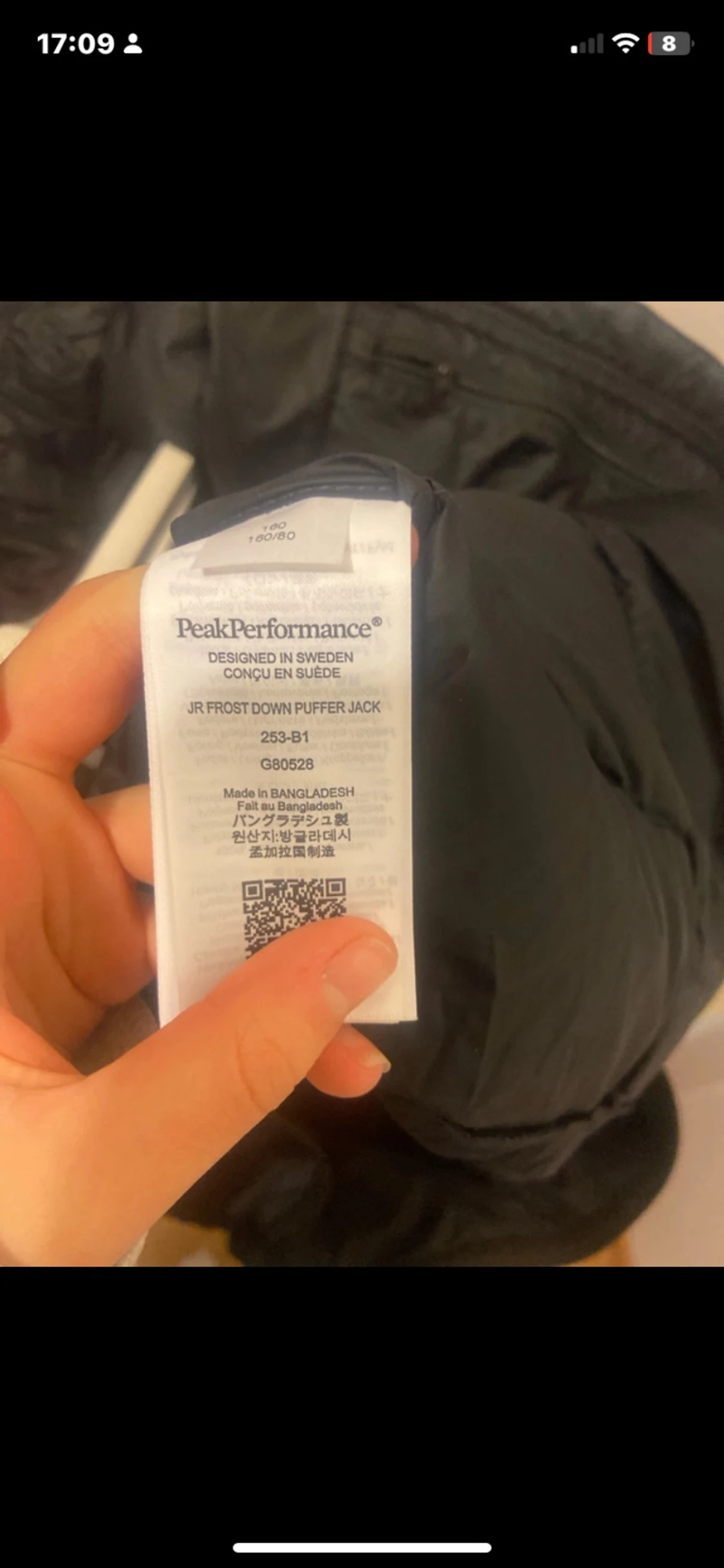 Marinblå dunjacka Peak Performance 160 - 6