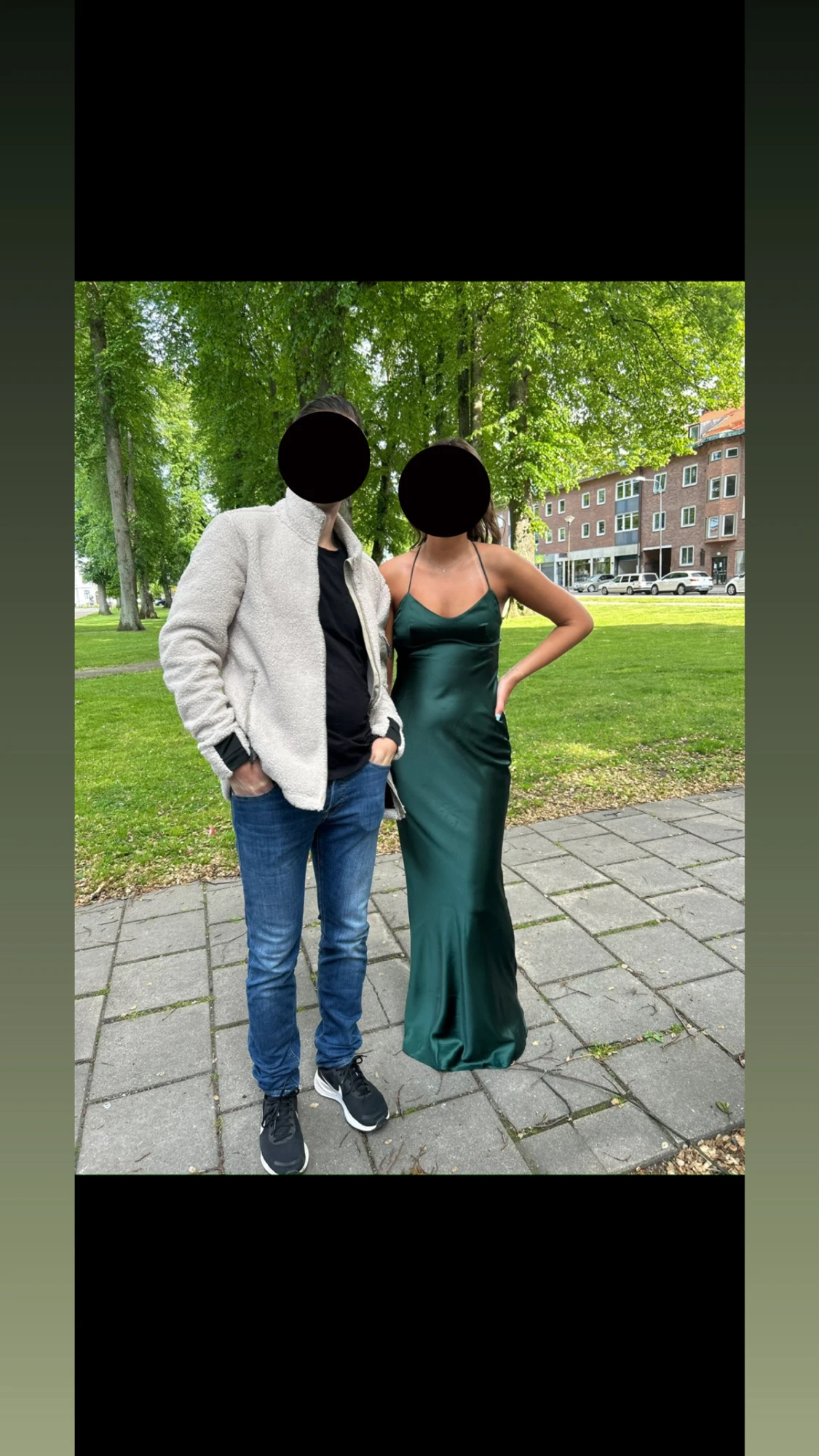 Emeraldgrön långklänning från Babyboo