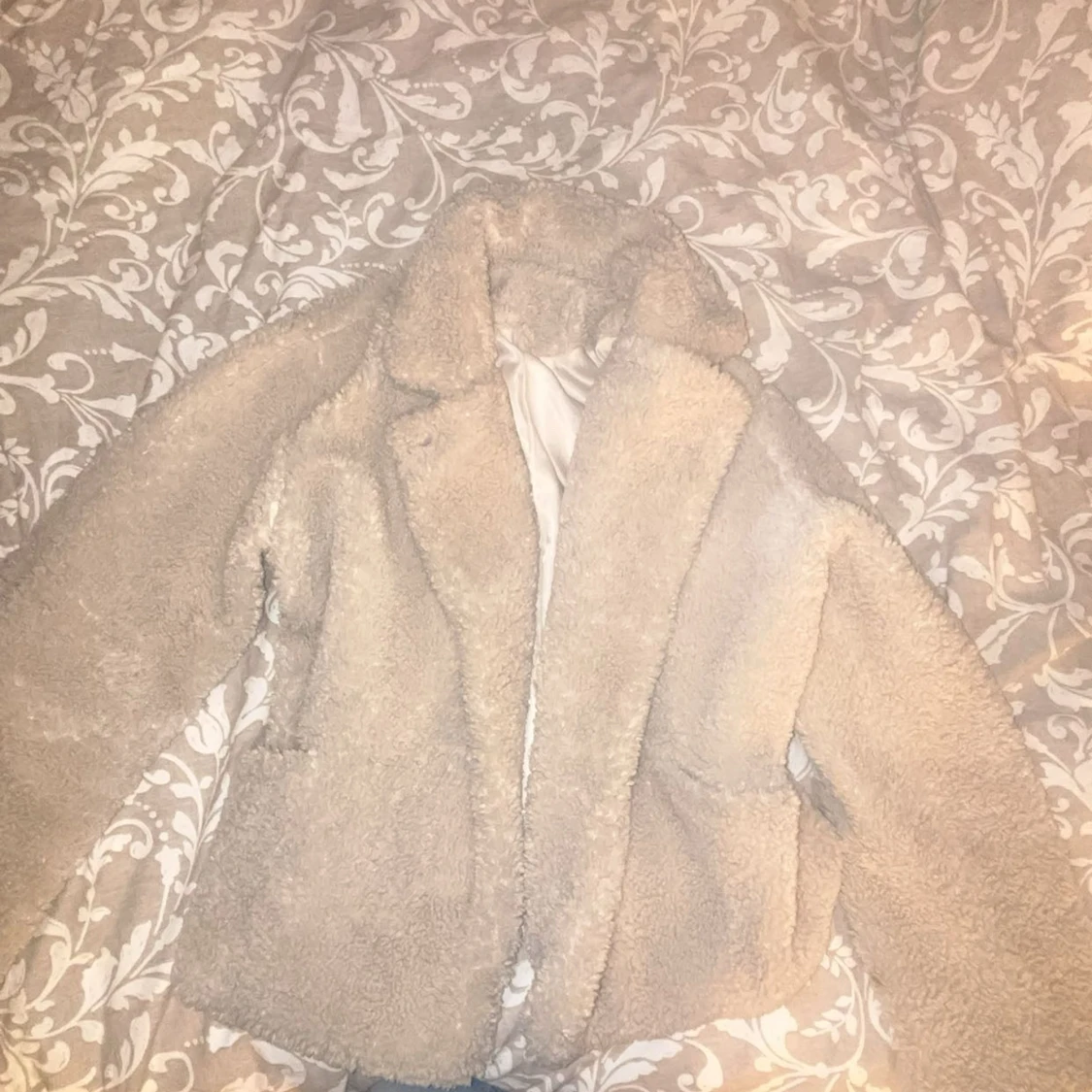 Beige teddyjacka  - 2