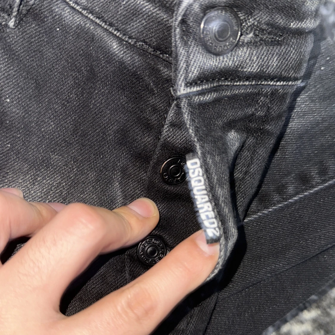 Svarta Dsquared2 jeans med slitningar - 2