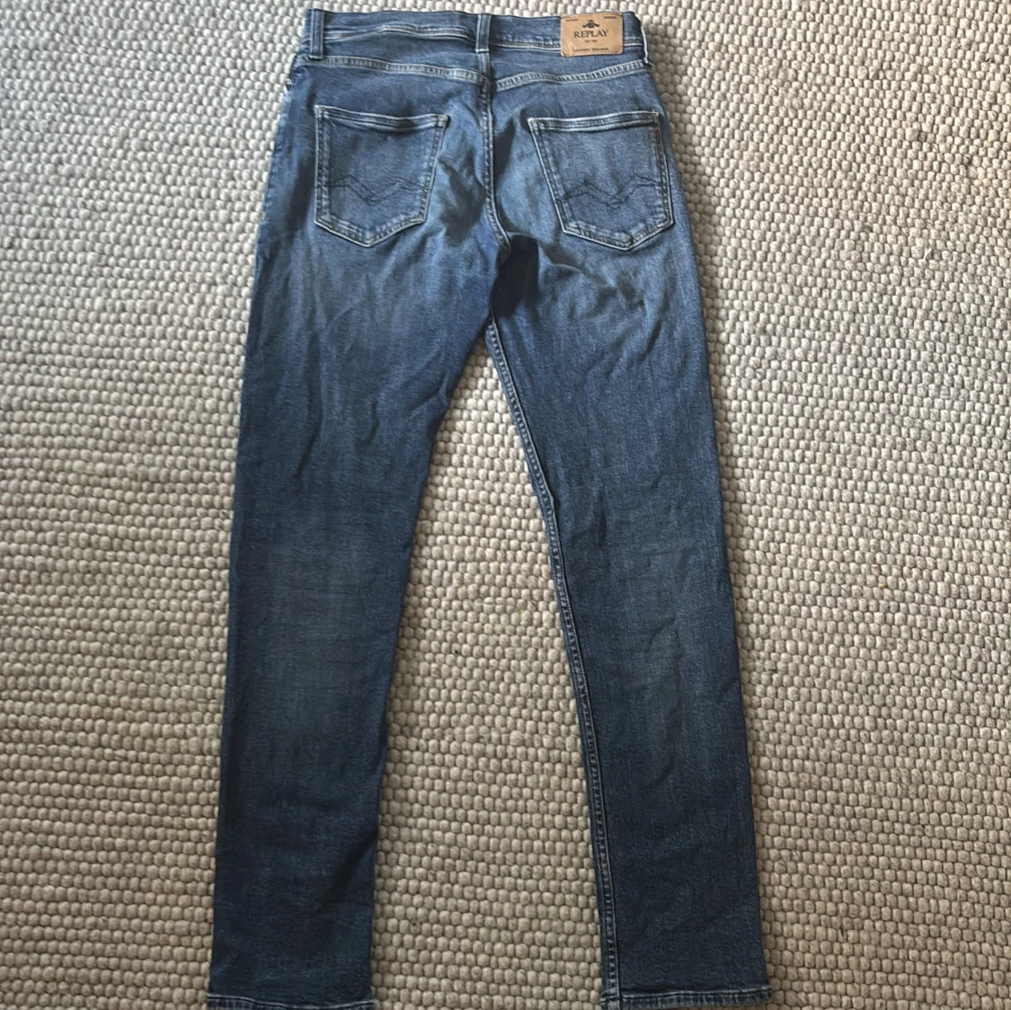 Blå Replay jeans straight fit - 1
