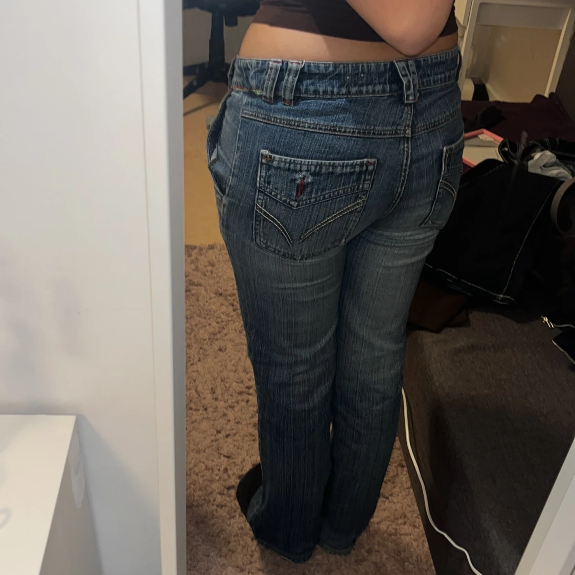 Blå bootcut jeans från Salsa  - 1