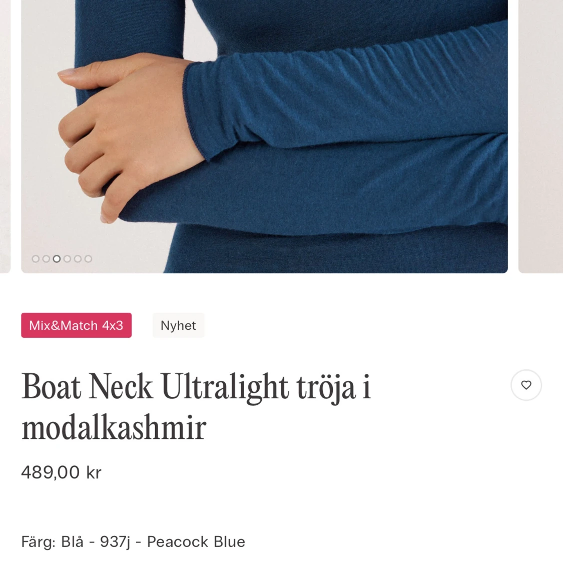 Intimissimi Blå ultralätt tröja i modalkashmir - 1