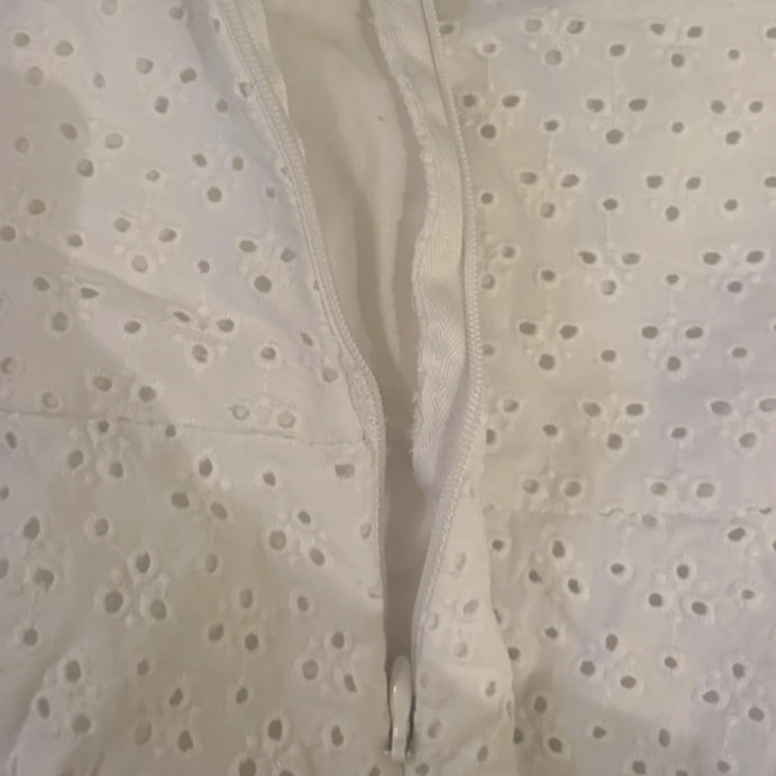 Vit volangkjol från H&M i bomull - 3