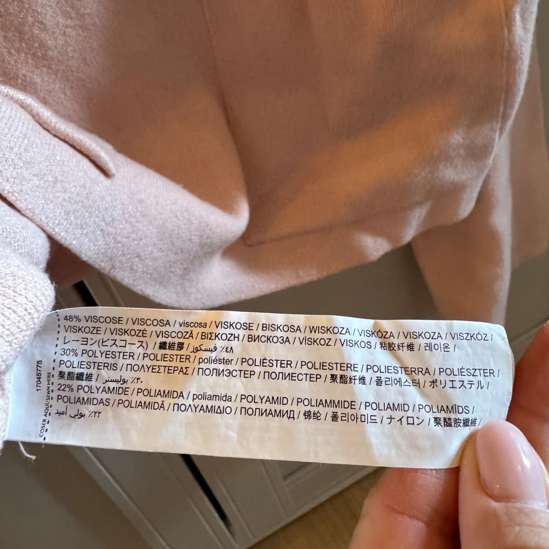 Ljusrosa polotröja med fickor - 2