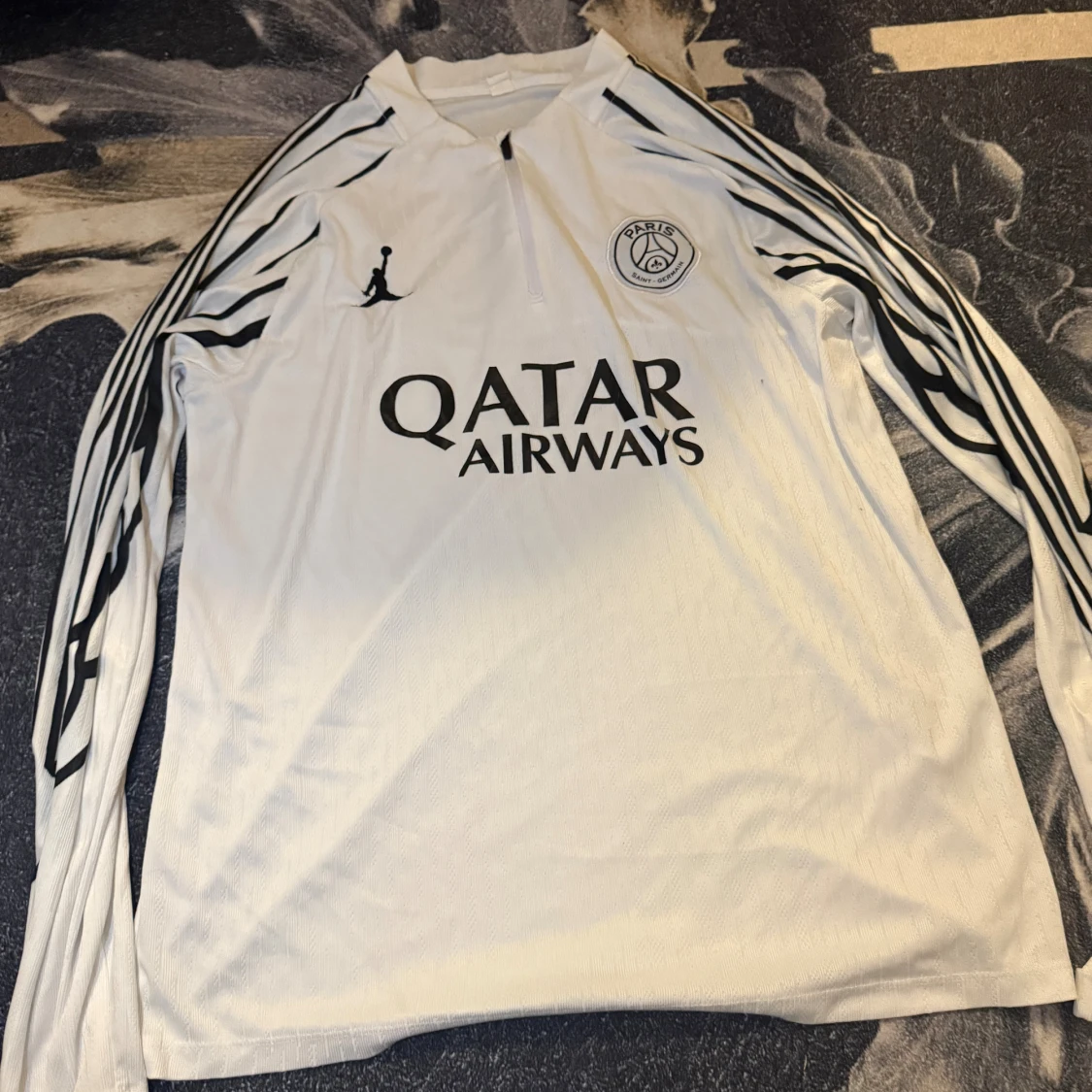 PSG långärmad vit fotbollströja - 1