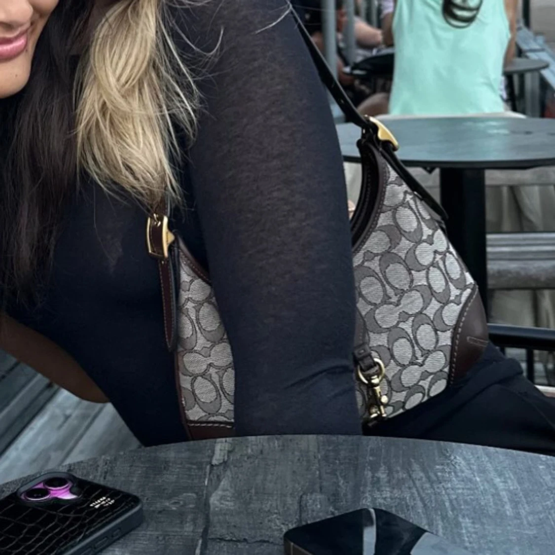 Coach hamptons hobo bag oak  - 1