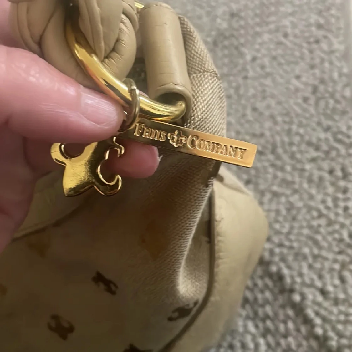 Beige handväska Friis & Company - 3