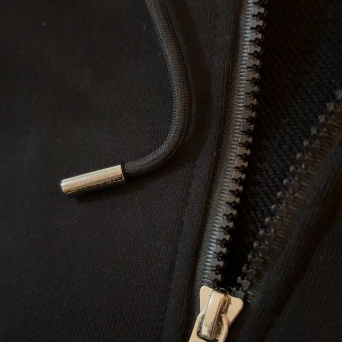 Svart Moncler hoodie med dragkedja - 1