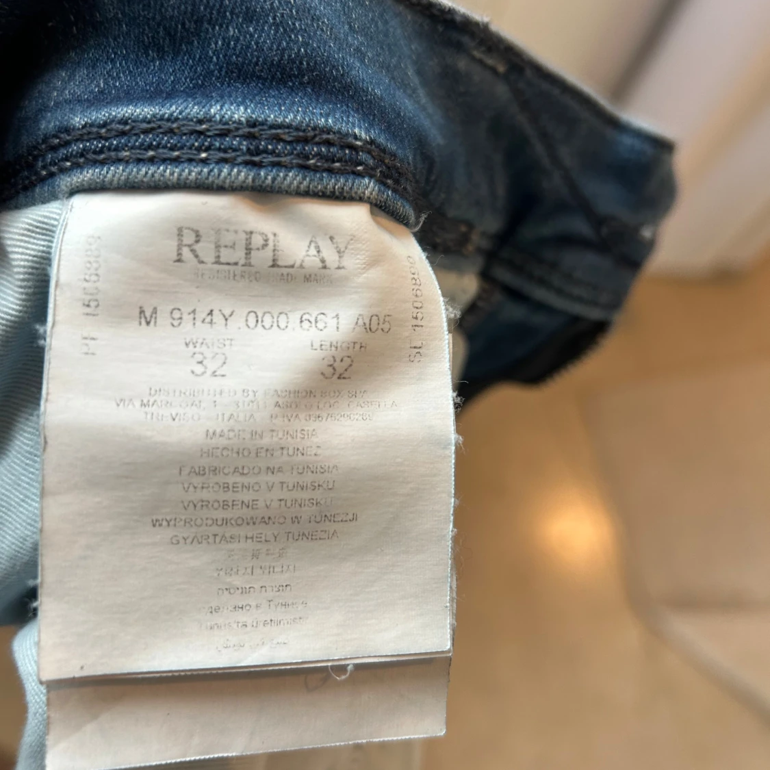 Ljusblå Replay Anbass jeans - 2