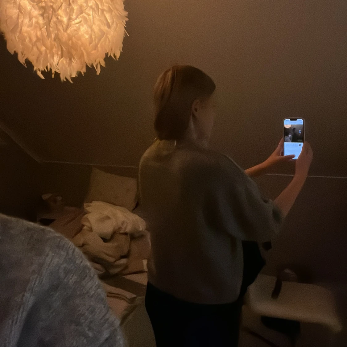 Grå stickad tröja från Gina Tricot - 1