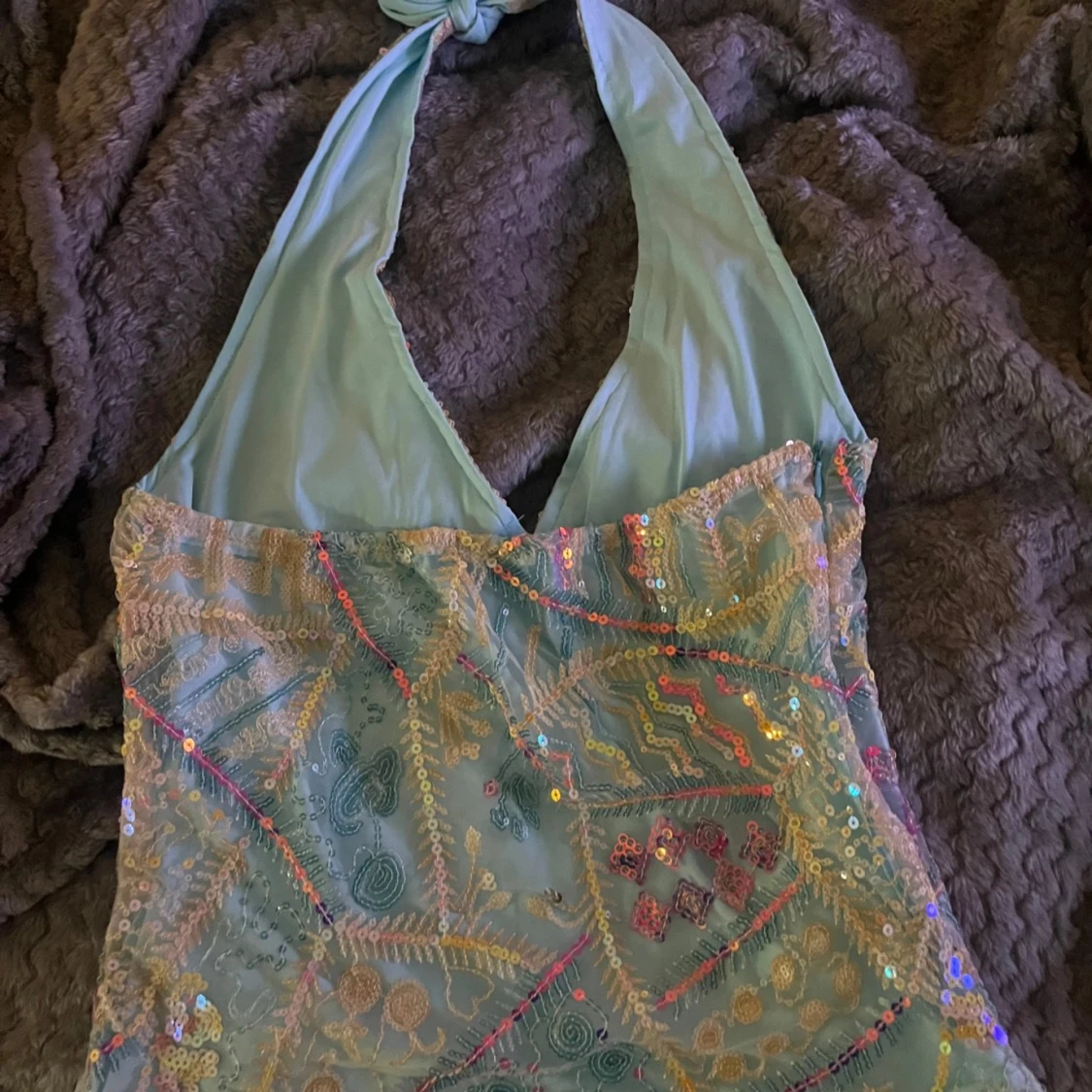 Paljett halterneck topp! - 90